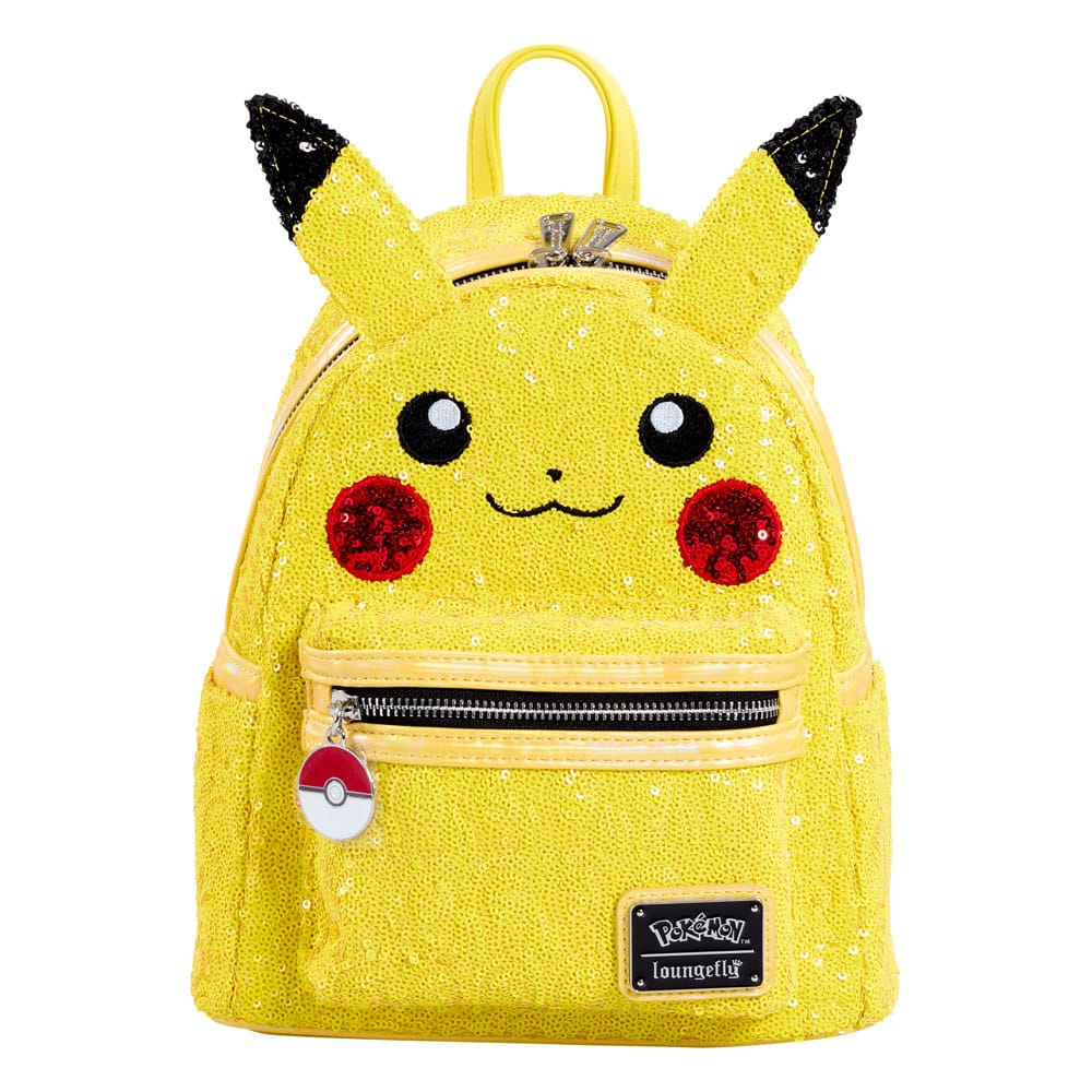 Pokemon by Loungefly Mini Backpack World 1-1 Sequin Pikachu Cosplay